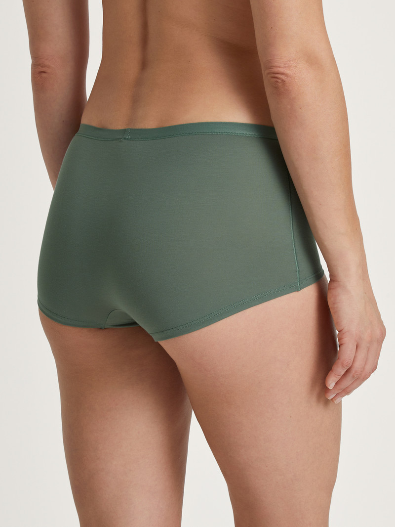 Sous Vêtement Calida Natural Comfort Shorty Regular Cut Vert Femme | XXR-3102639