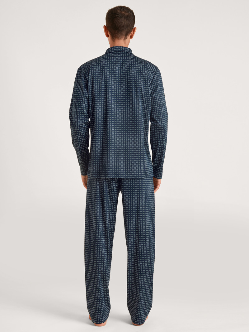 Vêtement De Nuit Calida Relax Selected 2 Pyjama Buttoned Noir Homme | CYW-9369254