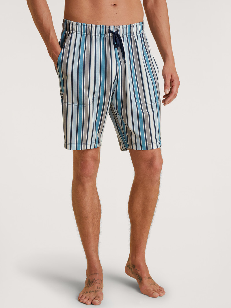 Summer Outfits Calida Rmx Sleep Journey Bermudas Bleu Homme | JEN-9411685