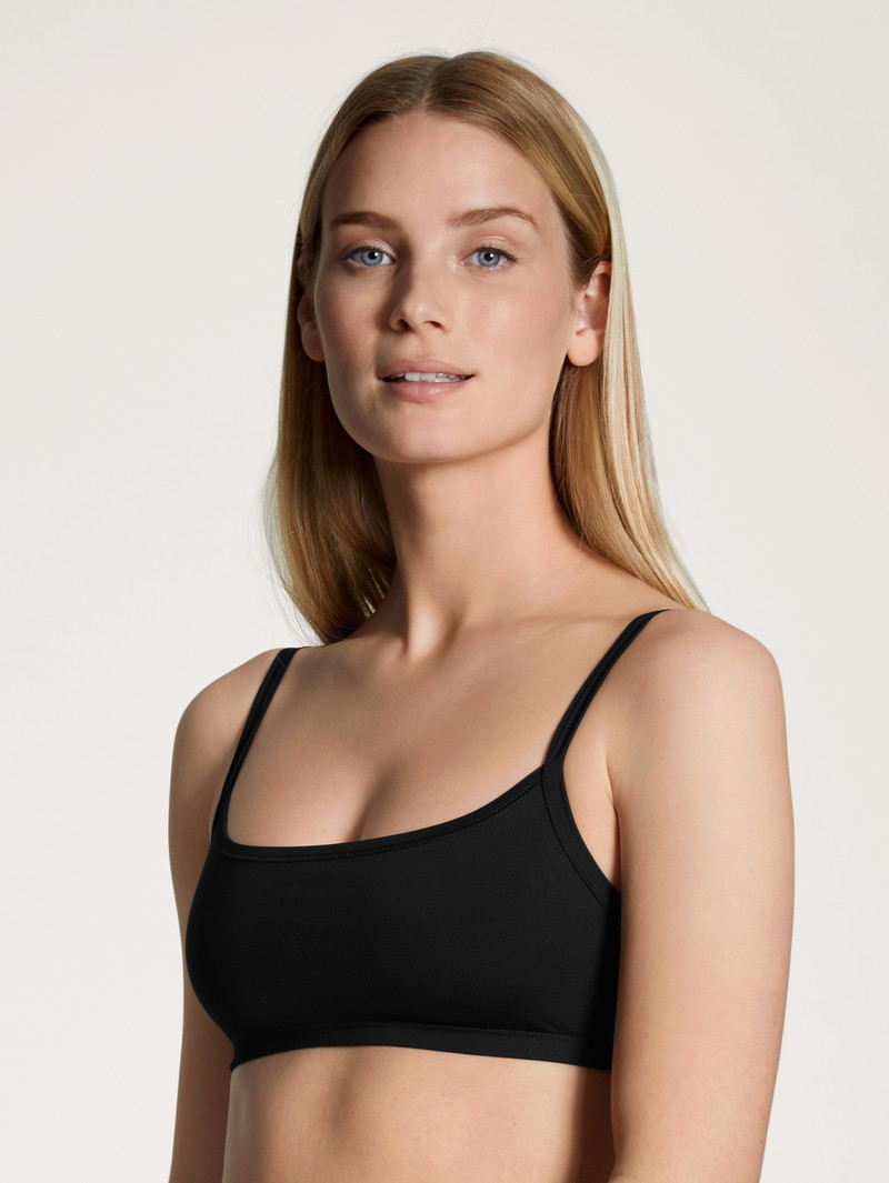 Sous Vêtement Calida Eco Sense Bustier Schwarz Femme | KQV-7382761