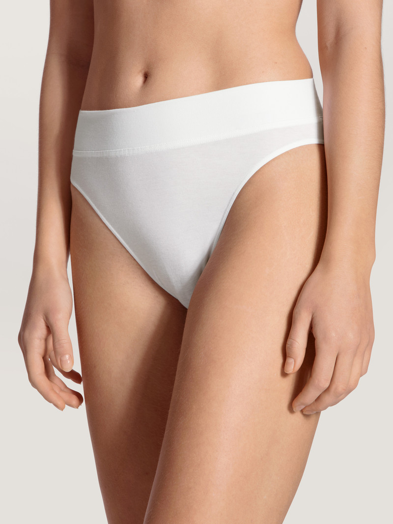 Sous Vêtement Calida Elastic Brief, High Waist Weiss Femme | OGL-2295718