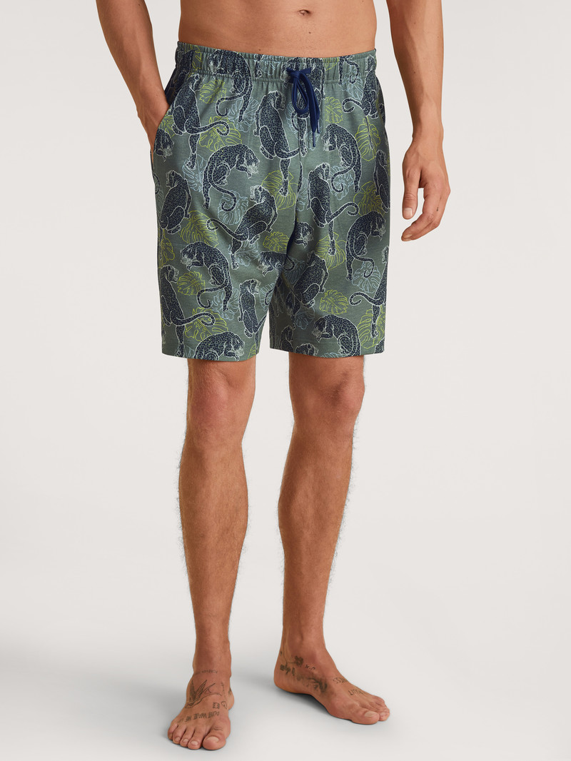 Summer Outfits Calida Rmx Sleep Holiday Bermudas Vert Homme | AEU-8226522