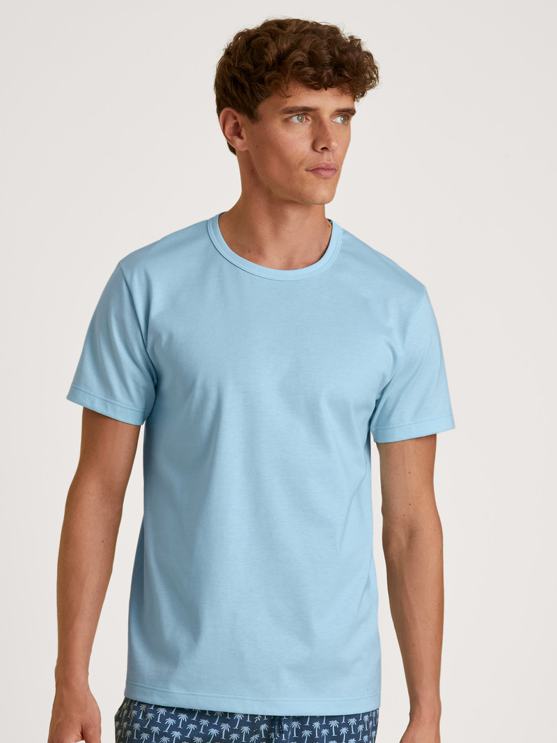 Summer Outfits Calida Rmx Sleep Journey T-shirt Bleu Homme | LVS-9615037