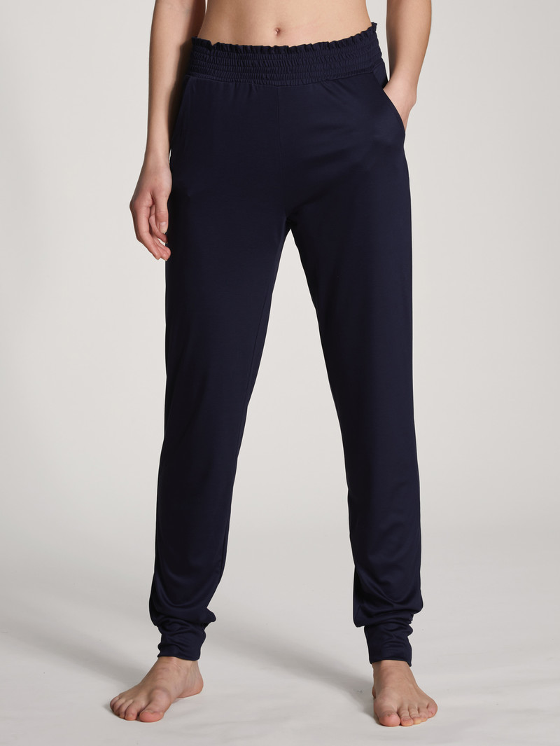 Yoga Calida Circular Sleep Pants Noir Bleu Femme | DQV-1428001