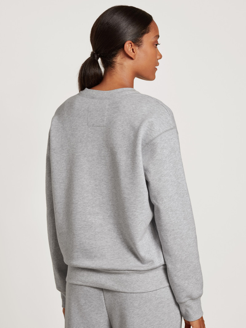 Yoga Calida Circular Lounge Sweatshirt, Cradle To Cradle Certified Grise Femme | UMF-0321692