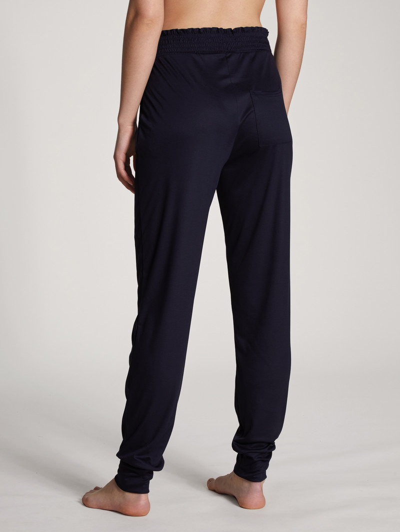 Yoga Calida Circular Sleep Pants Noir Bleu Femme | DQV-1428001