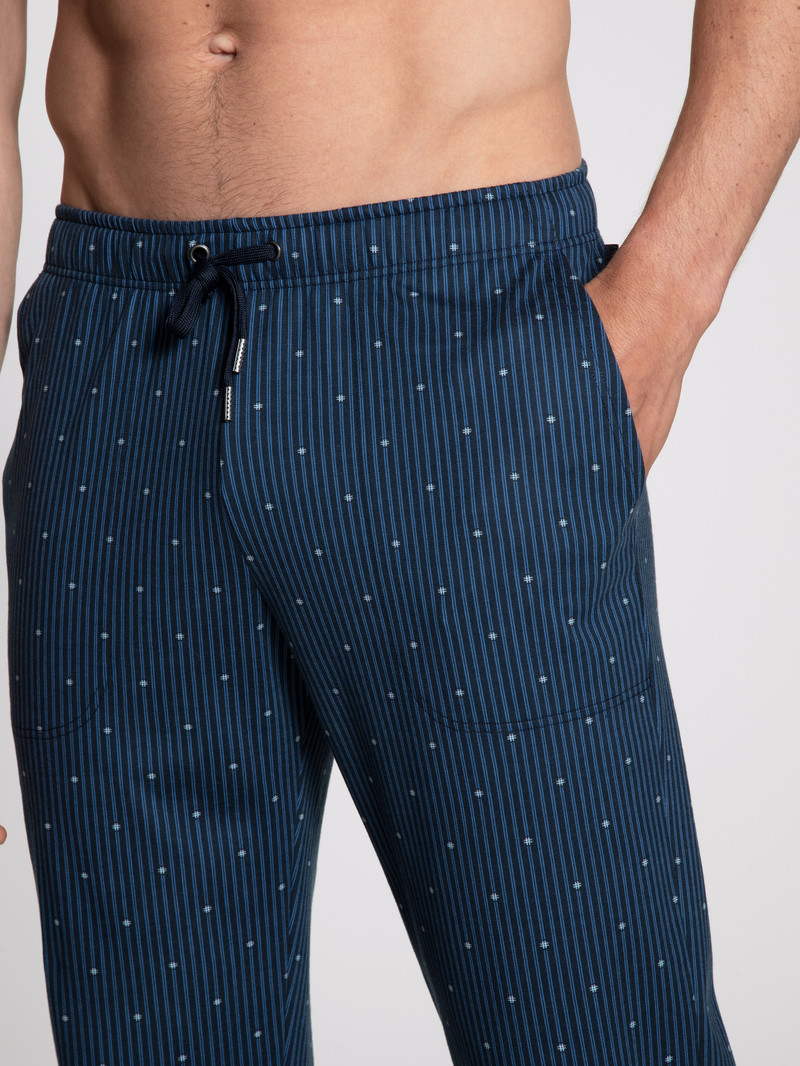 Vêtement De Nuit Calida Remix Basic Sleep Pants Bleu Homme | PQQ-3035849