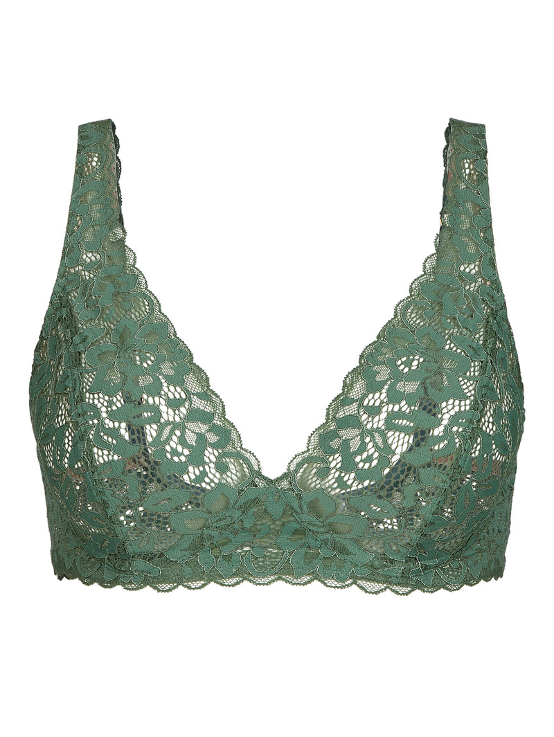 Sous Vêtement Calida Natural Comfort Lace Soft Non-wired Bra Vert Femme | BMM-4053962