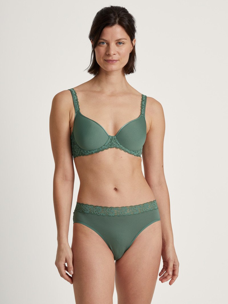 Sous Vêtement Calida Natural Comfort Lace Spacer Bra Vert Femme | ZZG-4262218