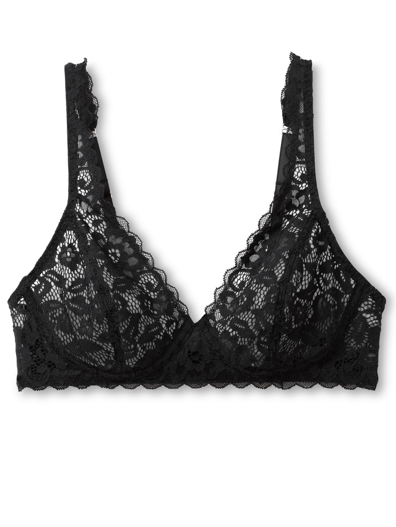 Sous Vêtement Calida Natural Comfort Lace Soft Non-wired Bra Schwarz Femme | MFB-3714673