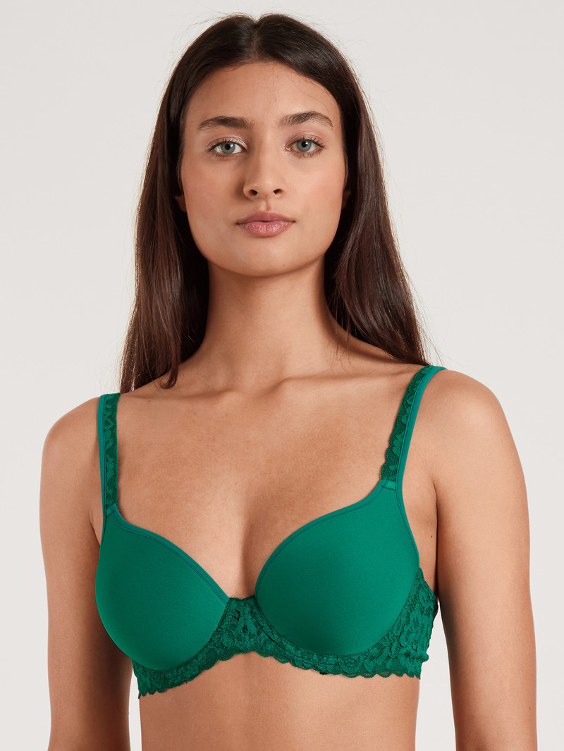 Sous Vêtement Calida Natural Comfort Lace Spacer Bra Vert Femme | LST-4513451