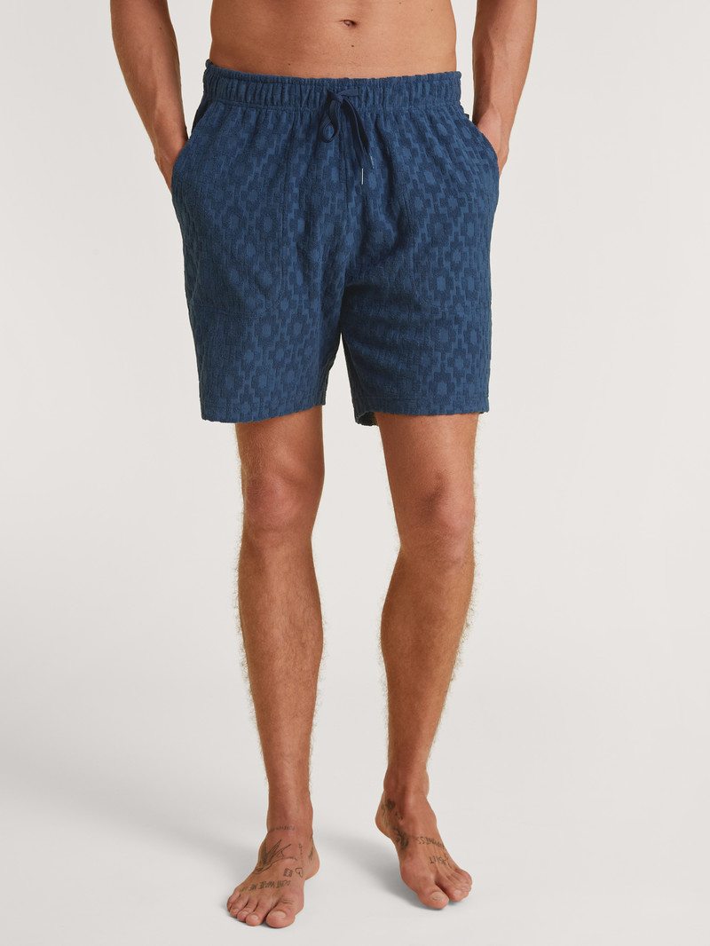 Summer Outfits Calida Rmx Lounge Holiday Bermudas Bleu Homme | ZBM-3602248