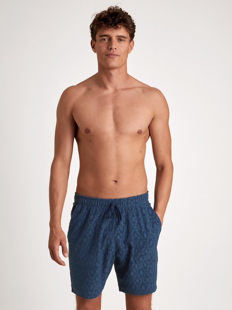 Summer Outfits Calida Rmx Lounge Holiday Bermudas Bleu Homme | ZBM-3602248