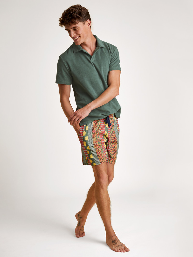 Summer Outfits Calida Rmx Sleep Holiday Bermudas Rouge Homme | NYN-7512951