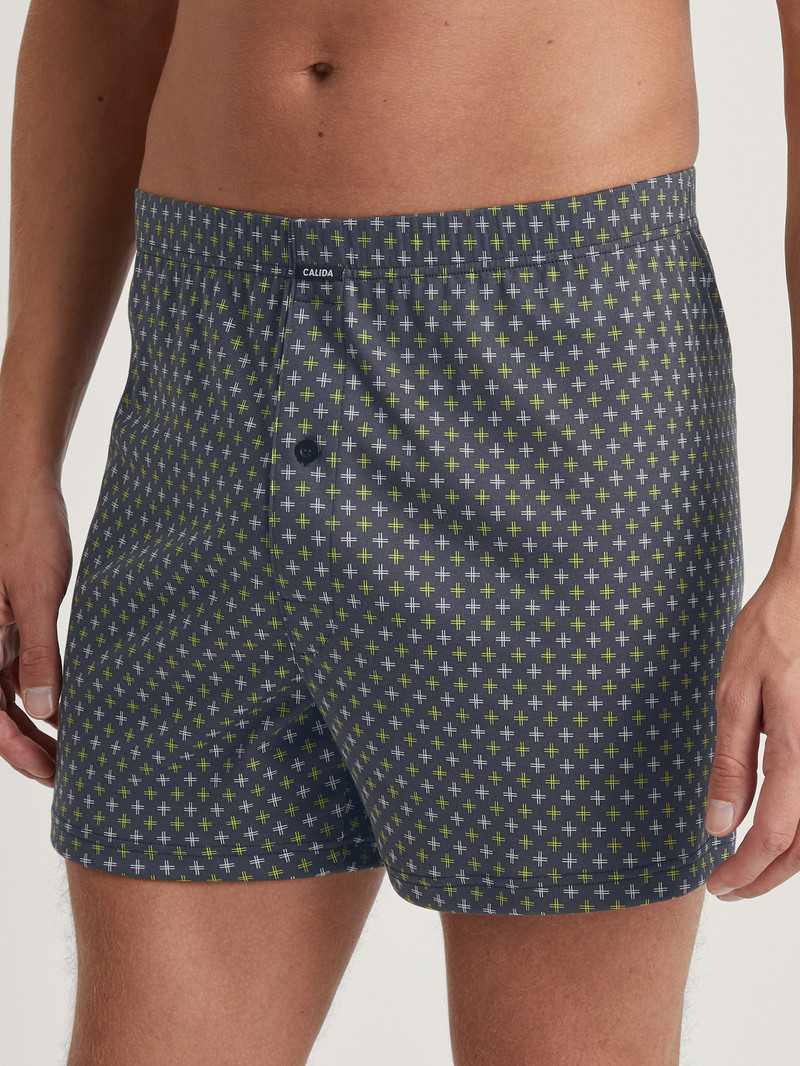 Sous Vêtement Calida Swiss Edition Boxer Shorts Anthrazit Homme | NAY-3504113