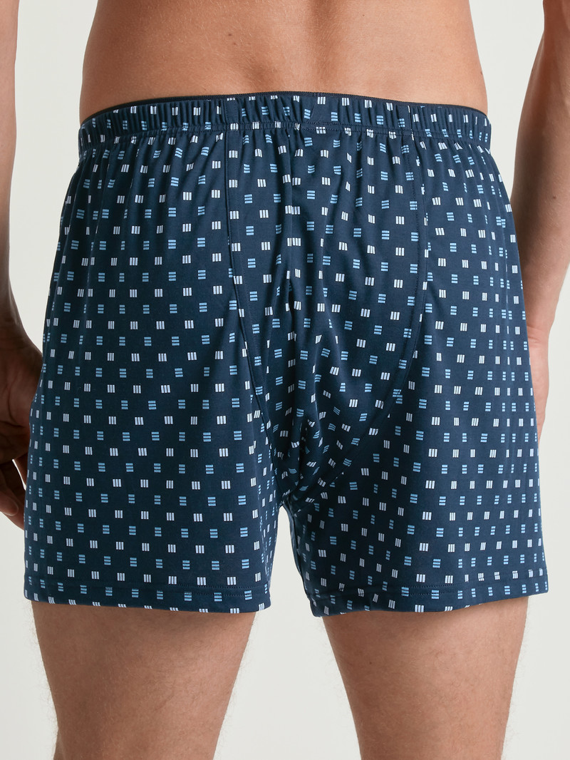 Sous Vêtement Calida Cotton Choice Boxer Shorts Bleu Homme | VZL-1459187