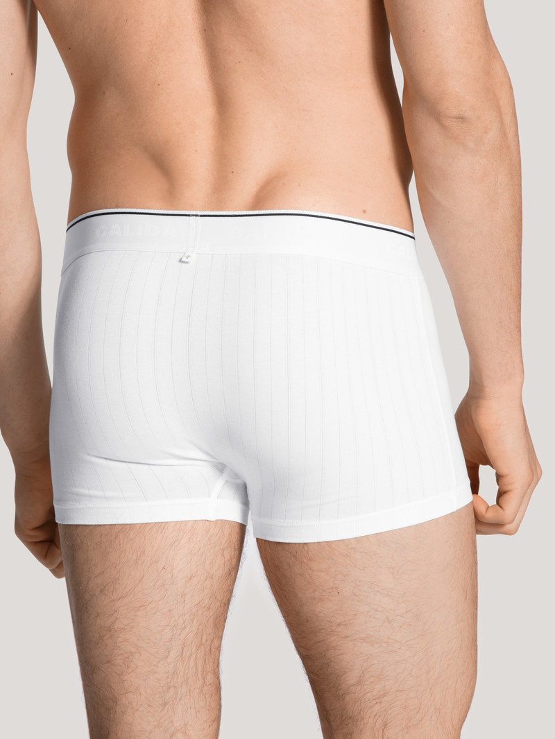 Sous Vêtement Calida Pure & Style Boxer Brief, Elastic Waistband Weiss Homme | QDG-0313795