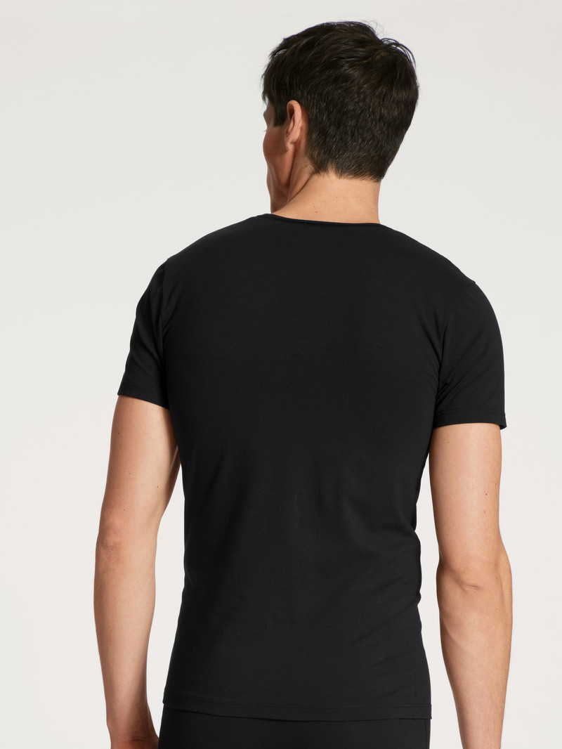 Sous Vêtement Calida Cotton Code T-shirt Schwarz Homme | MYU-0290182