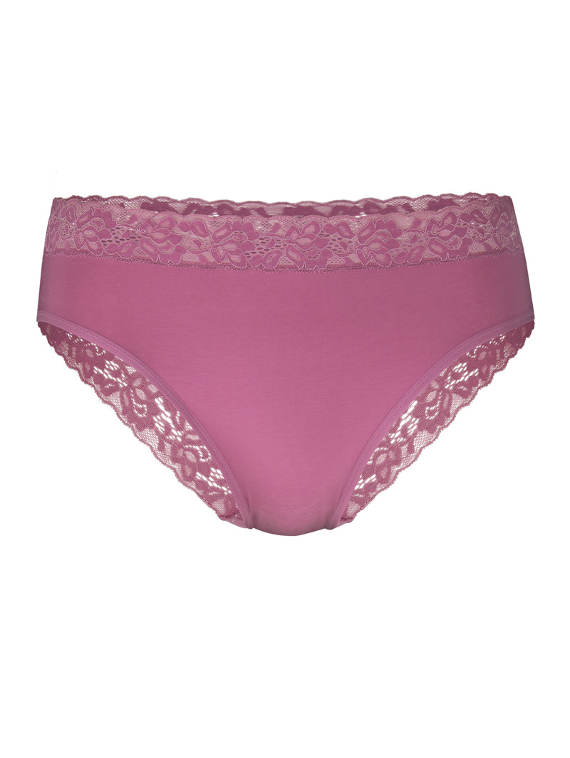 Sous Vêtement Calida Natural Comfort Lace Brief Rouge Femme | EXQ-3018473