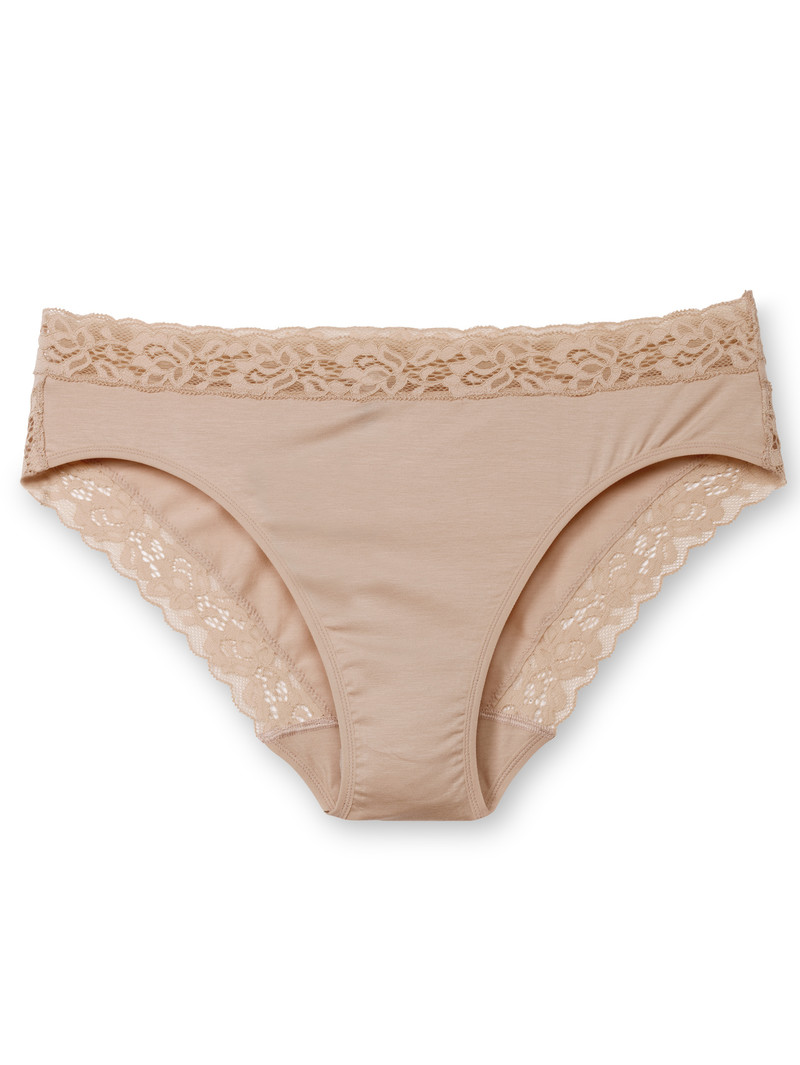 Sous Vêtement Calida Natural Comfort Lace Brief Rose Femme | XQQ-5965669