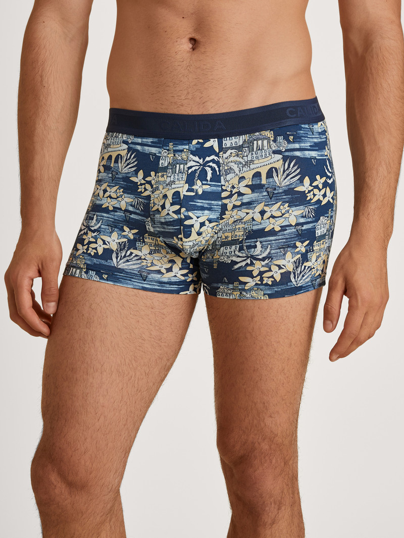 Sous Vêtement Calida Amalfi Journey Boxer Brief Bleu Homme | CVK-7217831