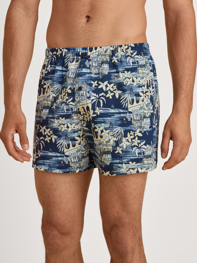 Sous Vêtement Calida Amalfi Journey Boxer Shorts Bleu Homme | DLZ-6949876