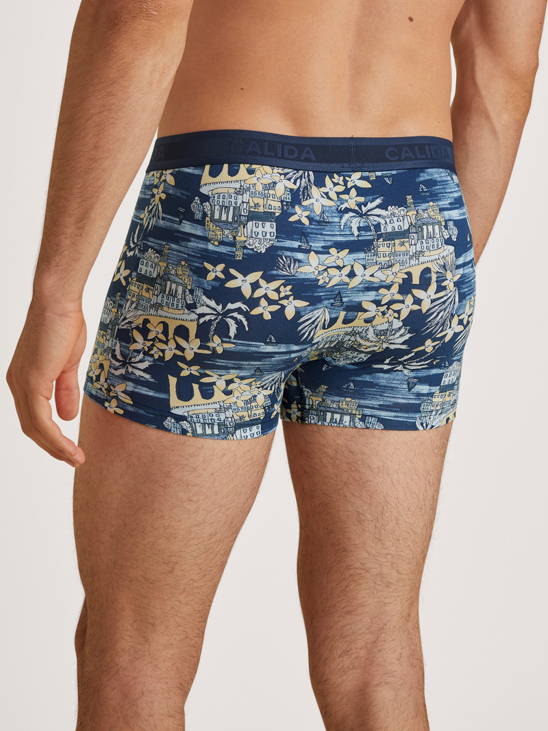 Sous Vêtement Calida Amalfi Journey Boxer Brief Bleu Homme | CVK-7217831