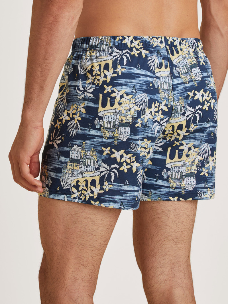 Sous Vêtement Calida Amalfi Journey Boxer Shorts Bleu Homme | DLZ-6949876