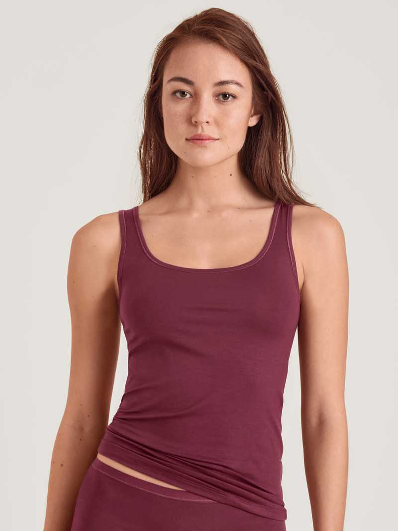 Sous Vêtement Calida Natural Comfort Tank Top Rouge Femme | ZET-9483113