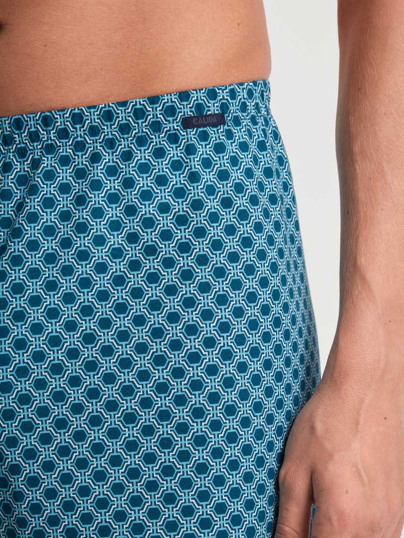 Sous Vêtement Calida Prints Boxer Shorts Bleu Homme | GRN-2829814