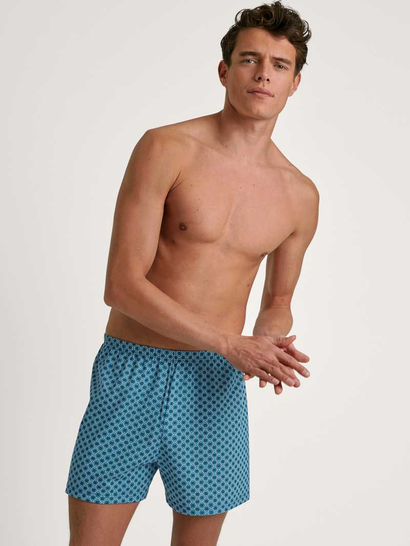 Sous Vêtement Calida Prints Boxer Shorts Bleu Homme | GRN-2829814