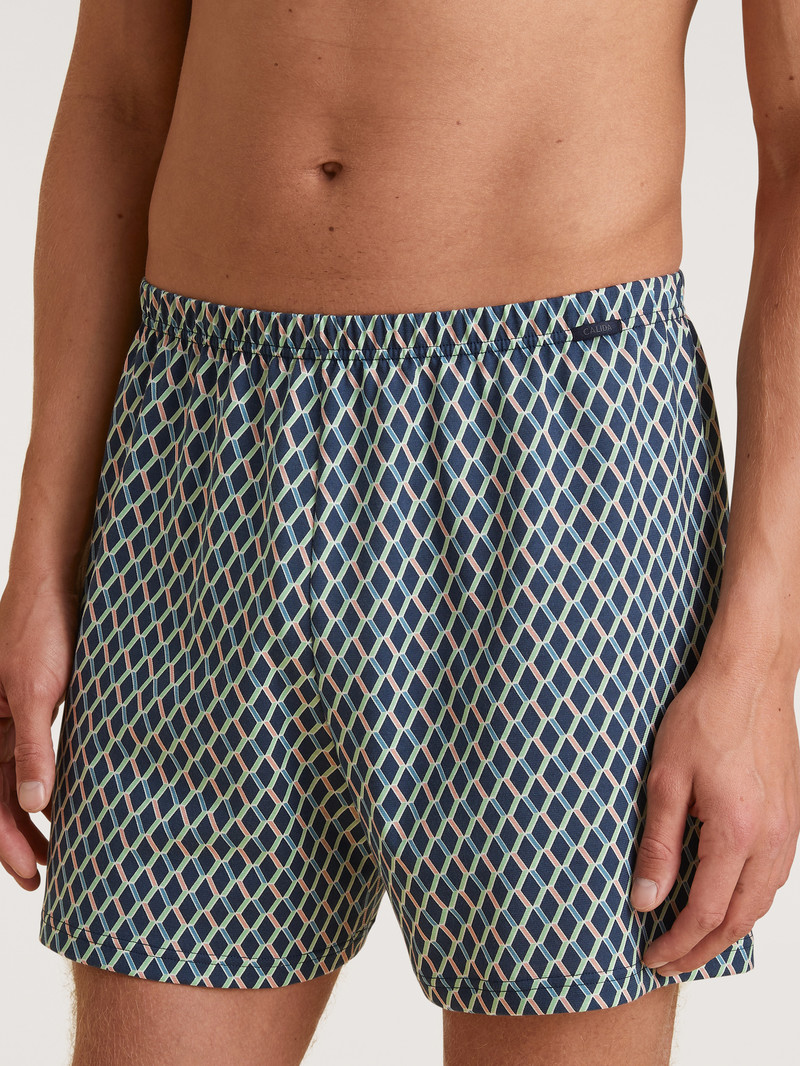 Sous Vêtement Calida Prints Boxer Shorts Bleu Homme | WFN-8688139