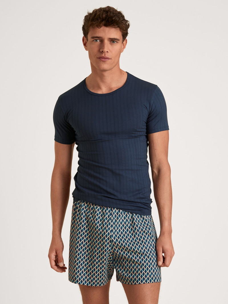 Sous Vêtement Calida Prints Boxer Shorts Bleu Homme | WFN-8688139