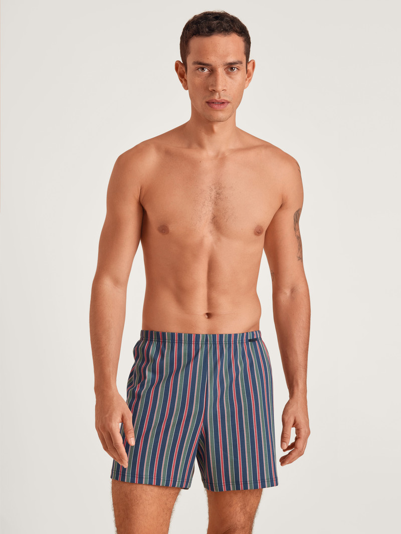 Sous Vêtement Calida Prints Boxer Shorts Bleu Homme | SJC-5739149