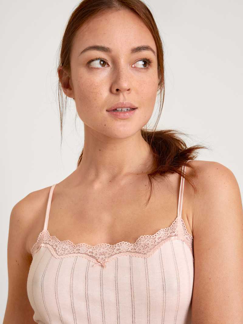 Sous Vêtement Calida Etude Toujours Spaghetti Top Pearl Blush Femme | QUH-9591838