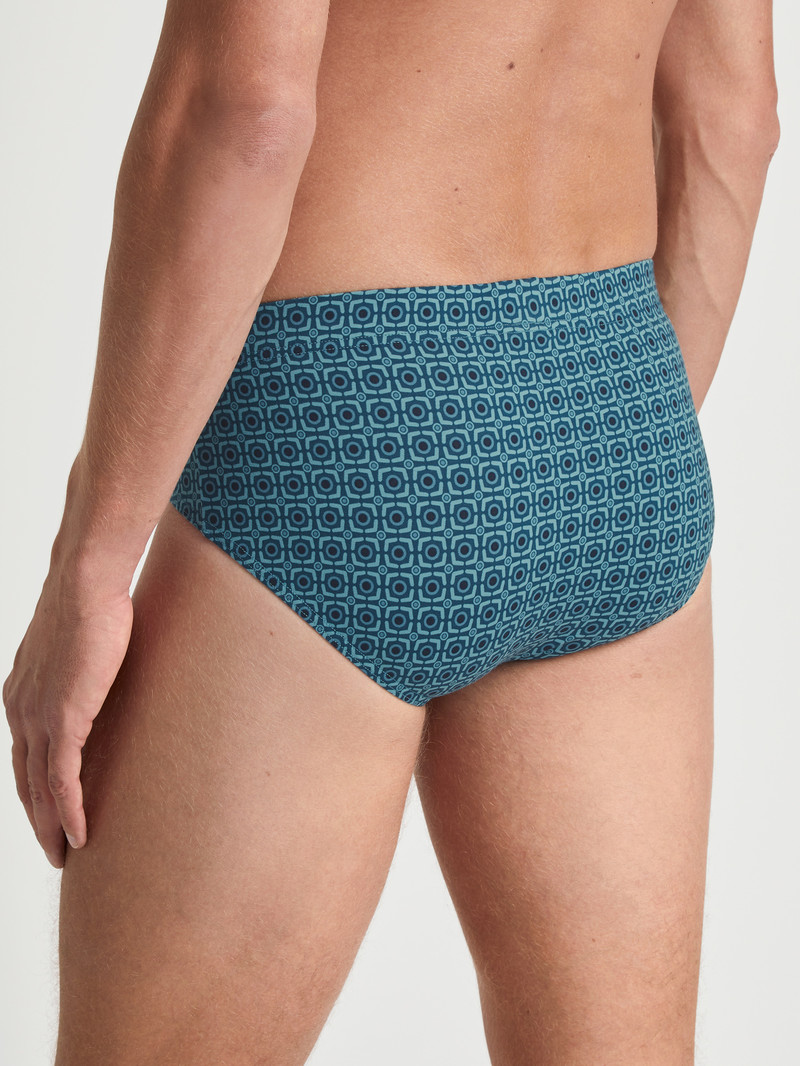 Sous Vêtement Calida Grafic Cotton Brief Bleu Homme | DQJ-6108044