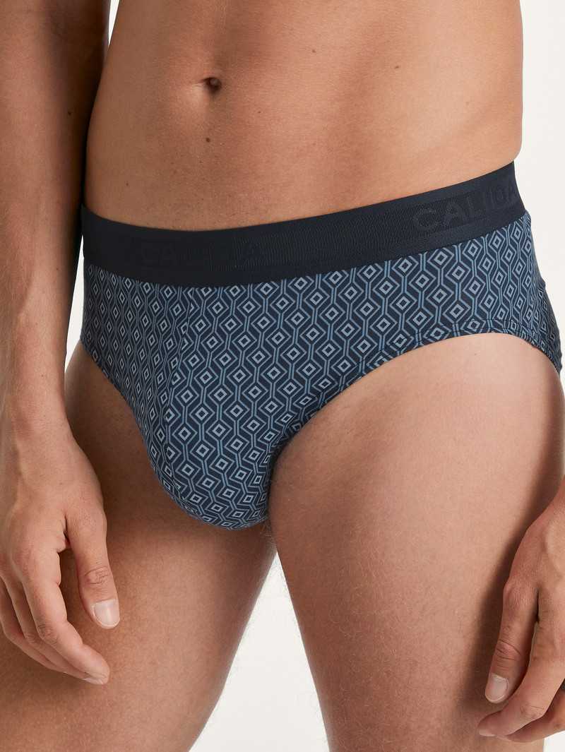 Sous Vêtement Calida Grafic Cotton Brief Noir Homme | FQV-7529210