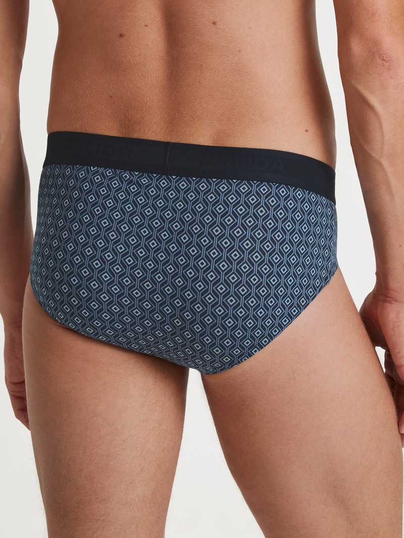 Sous Vêtement Calida Grafic Cotton Brief Noir Homme | FQV-7529210