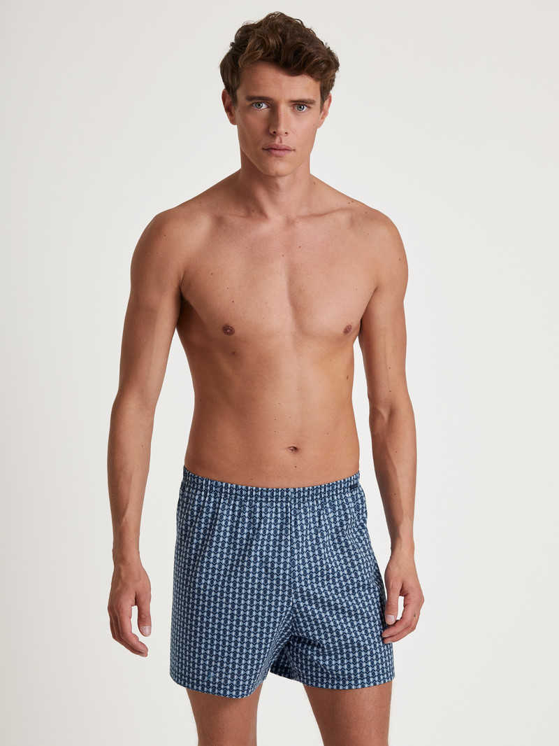 Sous Vêtement Calida Prints Boxer Shorts Bleu Homme | OGH-0326066