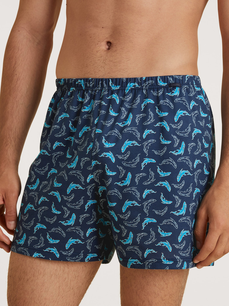 Sous Vêtement Calida Prints Boxer Shorts Bleu Homme | GLO-3764531