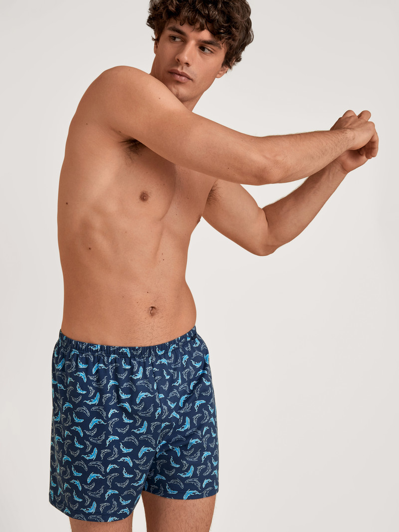 Sous Vêtement Calida Prints Boxer Shorts Bleu Homme | GLO-3764531