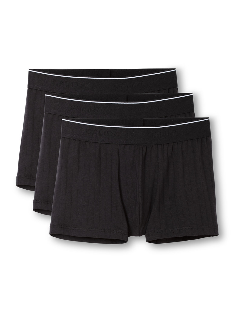 Sous Vêtement Calida Pure & Style Boxer, Value Pack Schwarz Homme | DJW-4212743