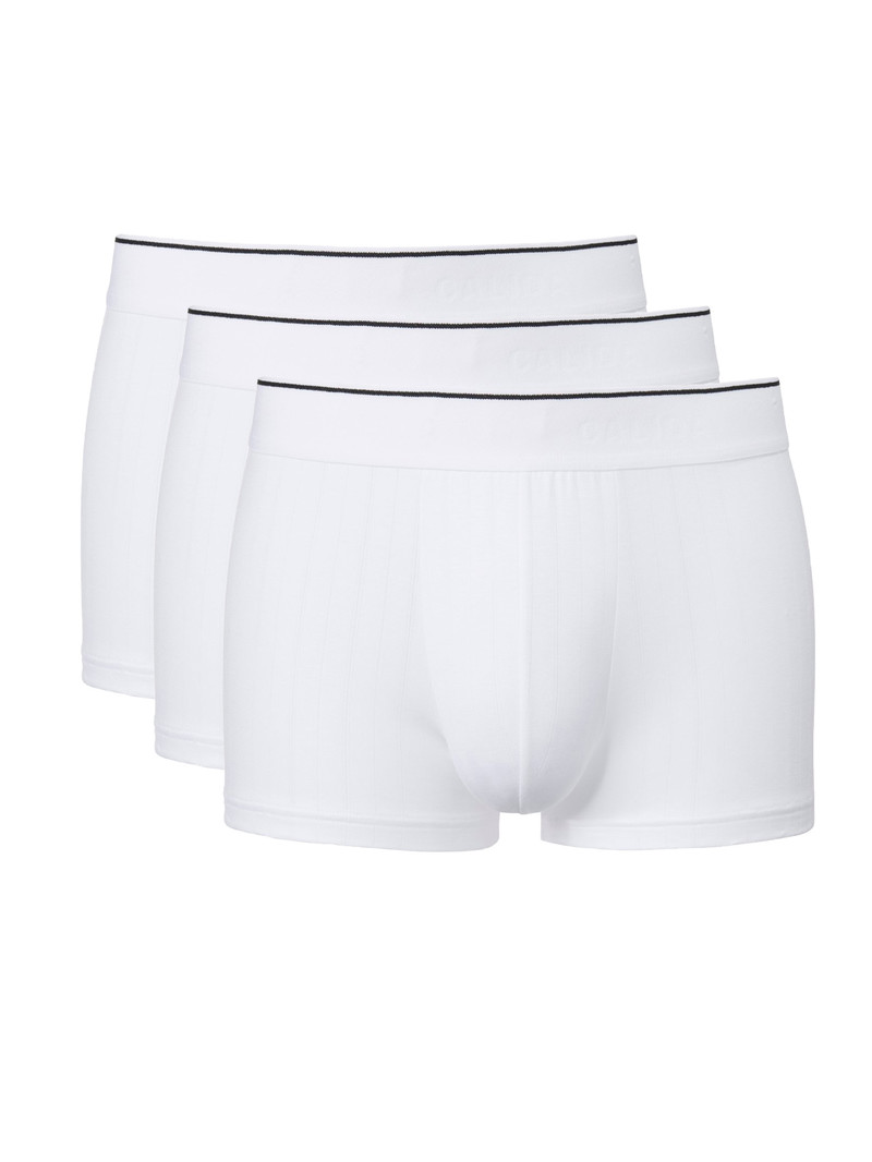 Sous Vêtement Calida Pure & Style Boxer, Value Pack Weiss Homme | XFY-4462890