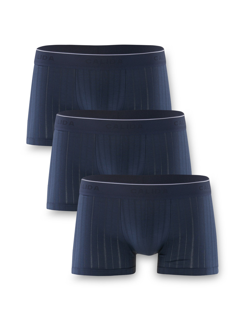 Sous Vêtement Calida Pure & Style Boxer, Value Pack Indigo Homme | XXT-6745349