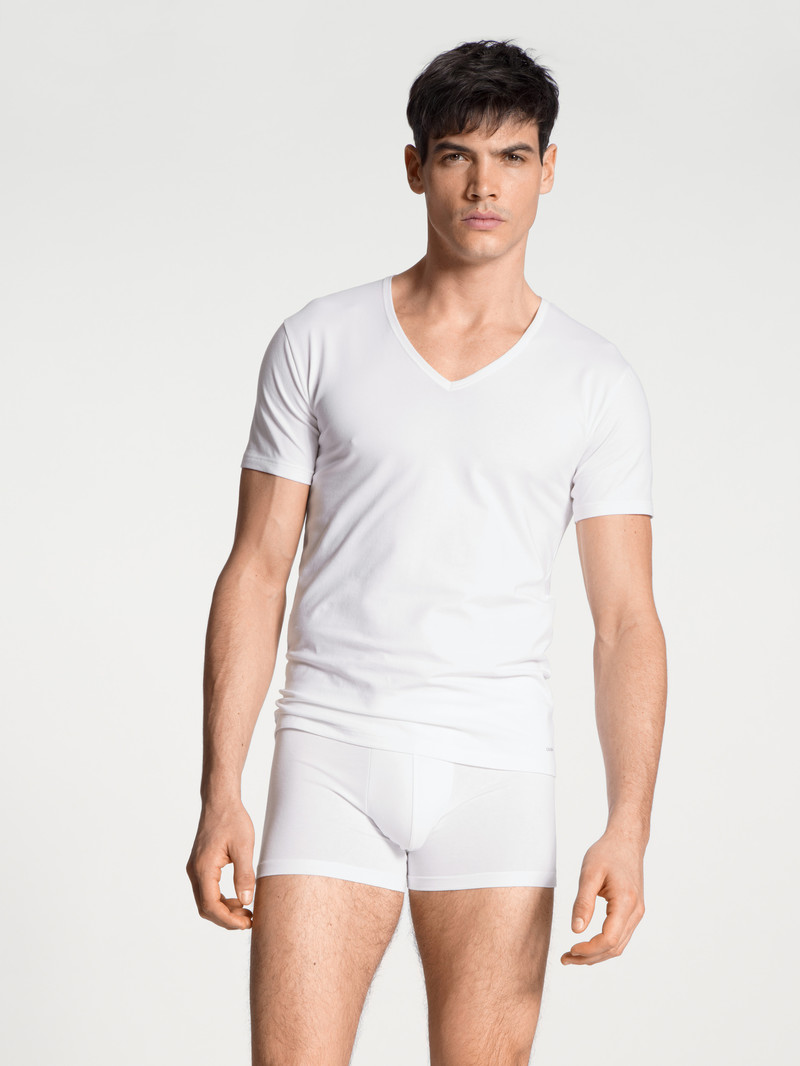 Sous Vêtement Calida Cotton Code Boxer Brief Weiss Homme | XSS-0219817