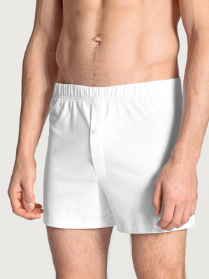 Sous Vêtement Calida Cotton Code Boxer Shorts With Fly Weiss Homme | WVX-2120060