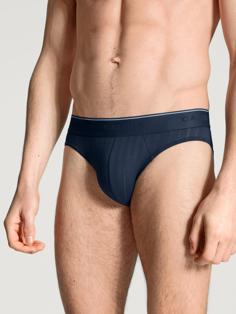 Sous Vêtement Calida Pure & Style Mini Brief Indigo Homme | NDC-0364872