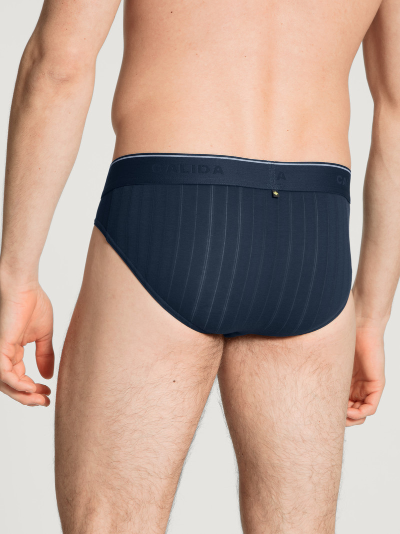 Sous Vêtement Calida Pure & Style Mini Brief Indigo Homme | NDC-0364872