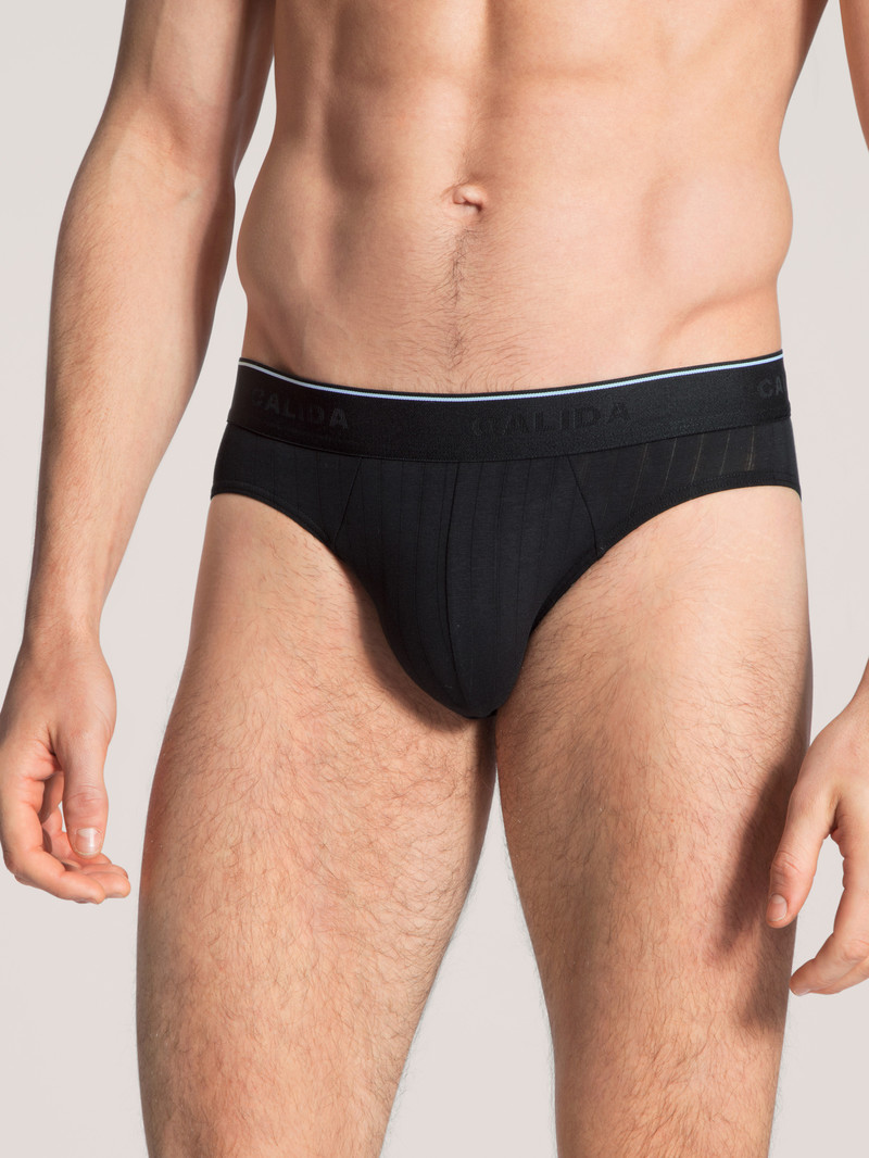 Sous Vêtement Calida Pure & Style Mini Brief Schwarz Homme | RSJ-8256986