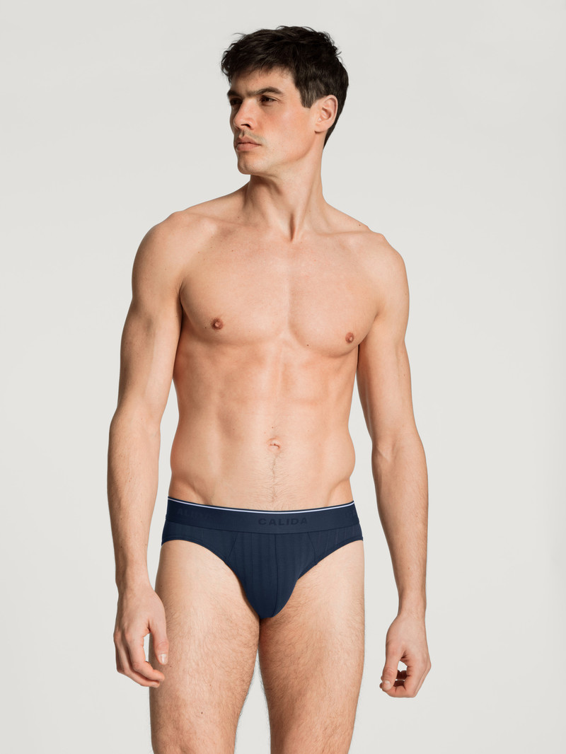 Sous Vêtement Calida Pure & Style Mini Brief Indigo Homme | NDC-0364872